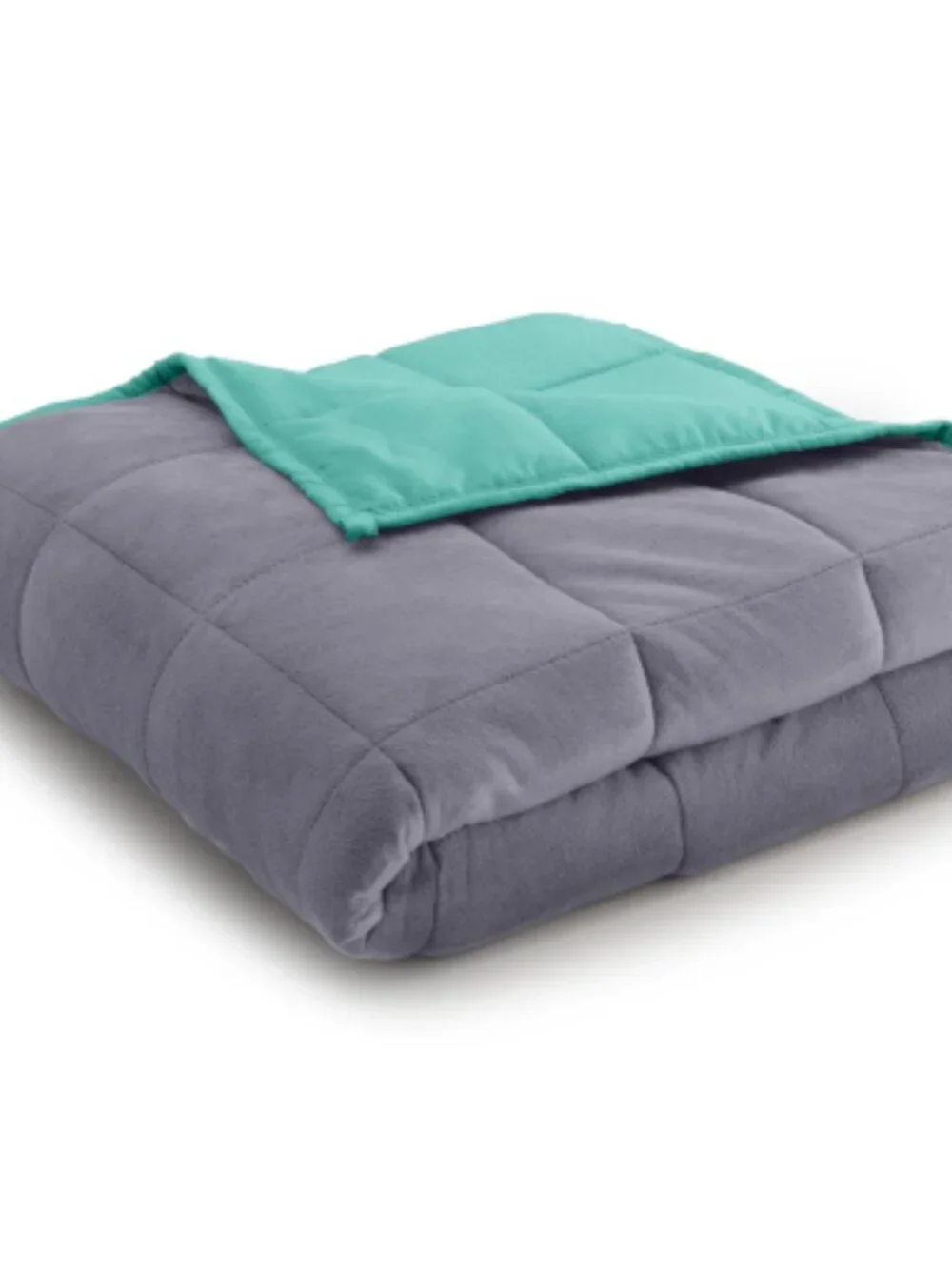 Ella Jayne Weighted Blanket 15lb - Grey/Aqua - 15 Lb